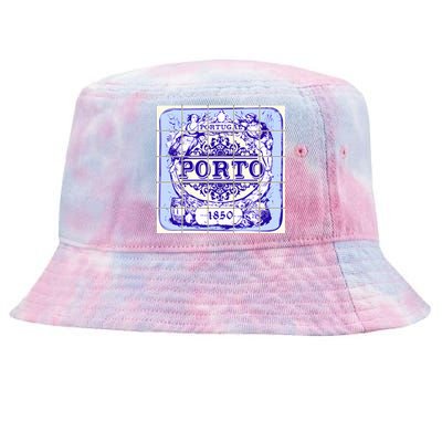 Azulejo Porto Lisbon Azulejos Lisboa Tie-Dyed Bucket Hat