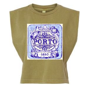 Azulejo Porto Lisbon Azulejos Lisboa Garment-Dyed Women's Muscle Tee