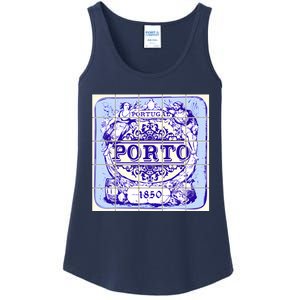 Azulejo Porto Lisbon Azulejos Lisboa Ladies Essential Tank