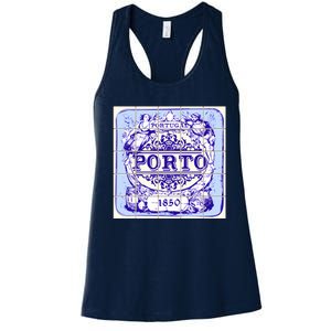 Azulejo Porto Lisbon Azulejos Lisboa Women's Racerback Tank