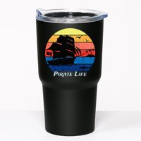 Arrgh Pirate Life Pirate Ship And Jolly Roger Flag Pirate Tumbler