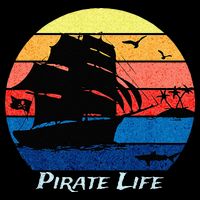 Arrgh Pirate Life Pirate Ship And Jolly Roger Flag Pirate Wool Snapback Cap