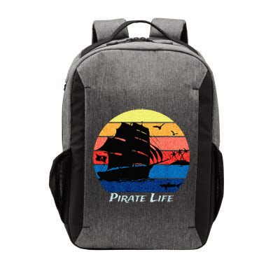 Arrgh Pirate Life Pirate Ship And Jolly Roger Flag Pirate Vector Backpack