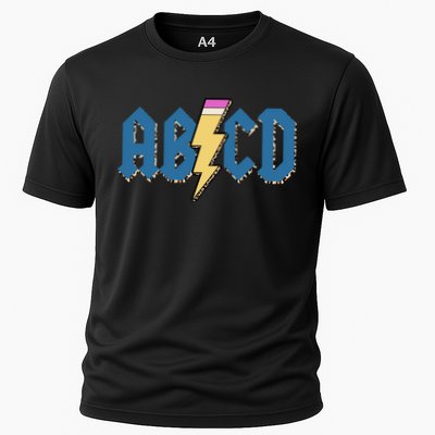 ABCD Pencil Lightning Rockn Roll Teacher Back To School Performance Shirt