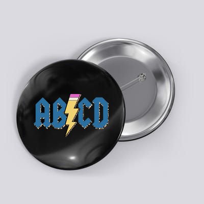 ABCD Pencil Lightning Rockn Roll Teacher Back To School Button