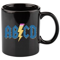 ABCD Pencil Lightning Rockn Roll Teacher Back To School 11oz C Handle Ceramic Mug