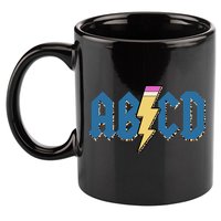 ABCD Pencil Lightning Rockn Roll Teacher Back To School 11oz C Handle Ceramic Mug