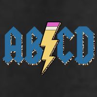 ABCD Pencil Lightning Rockn Roll Teacher Back To School 11oz C Handle Ceramic Mug