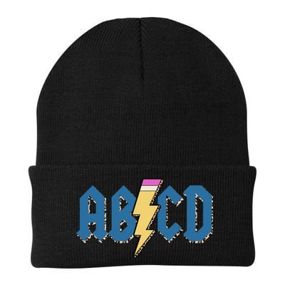 ABCD Pencil Lightning Rockn Roll Teacher Back To School Beanie