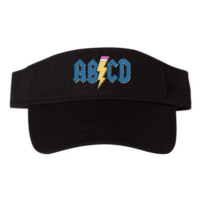 ABCD Pencil Lightning Rockn Roll Teacher Back To School Visor