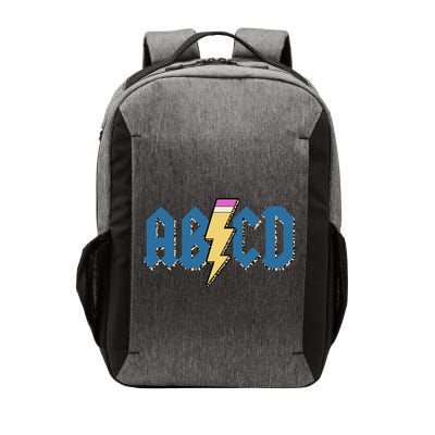 ABCD Pencil Lightning Rockn Roll Teacher Back To School Vector Backpack