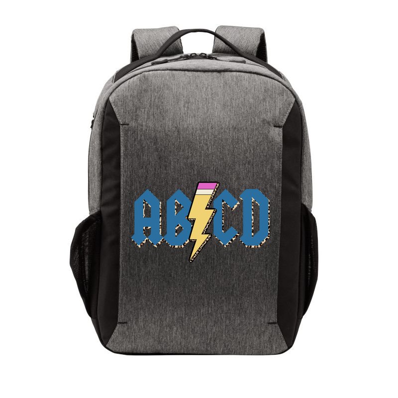ABCD Pencil Lightning Rockn Roll Teacher Back To School Vector Backpack