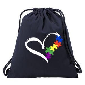 Autism Puzzle Love Autism Awareness Graphic Gift Drawstring Bag