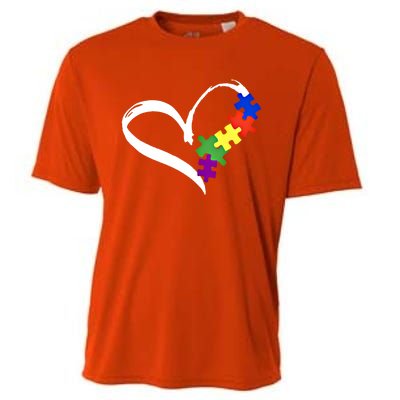 Autism Puzzle Love Autism Awareness Graphic Funny Gift Cooling Performance Crew T-Shirt