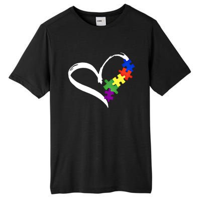 Autism Puzzle Love Autism Awareness Graphic Funny Gift Tall Fusion ChromaSoft Performance T-Shirt