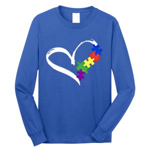 Autism Puzzle Love Autism Awareness Graphic Funny Gift Long Sleeve Shirt