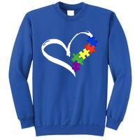 Autism Puzzle Love Autism Awareness Graphic Funny Gift Sweatshirt