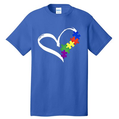 Autism Puzzle Love Autism Awareness Graphic Funny Gift Tall T-Shirt