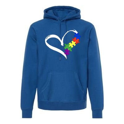 Autism Puzzle Love Autism Awareness Graphic Funny Gift Premium Hoodie