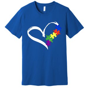 Autism Puzzle Love Autism Awareness Graphic Funny Gift Premium T-Shirt