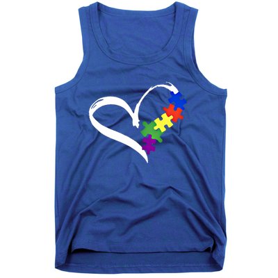 Autism Puzzle Love Autism Awareness Graphic Funny Gift Tank Top