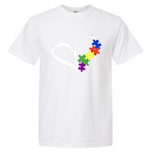 Autism Puzzle Love Autism Awareness Graphic Funny Gift Garment-Dyed Heavyweight T-Shirt