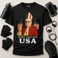 American Pope Leo XIV USA Cooling Performance Crew T-Shirt