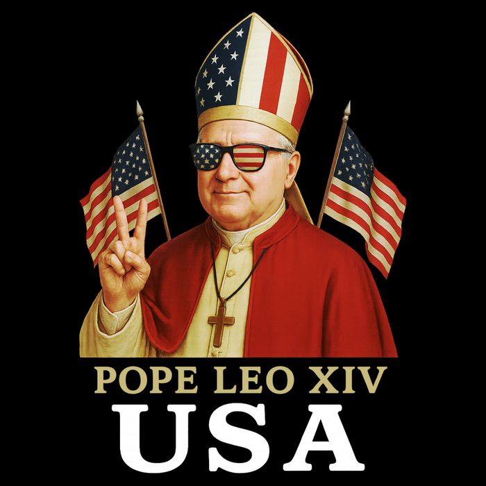 American Pope Leo XIV USA Cooling Performance Crew T-Shirt