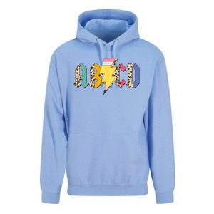 ABCD Pencil Lightning Bolt Back To School Teachers Unisex Surf Hoodie