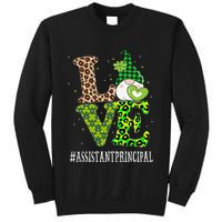 Assistant Principal Love St Patricks Day Gnome Leopard Sweatshirt