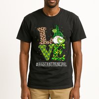 Assistant Principal Love St Patricks Day Gnome Leopard Tall T-Shirt