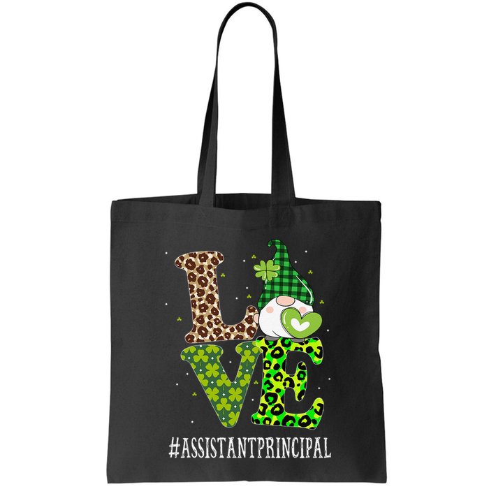Assistant Principal Love St Patricks Day Gnome Leopard Bag