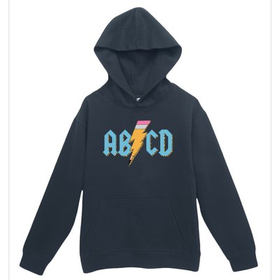 ABCD Pencil Lightning Rockn Roll Teacher Back To School Urban Pullover Hoodie