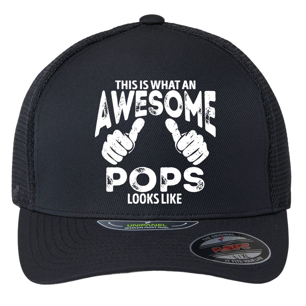 Awesome Pops Looks Like Flexfit Unipanel Trucker Cap