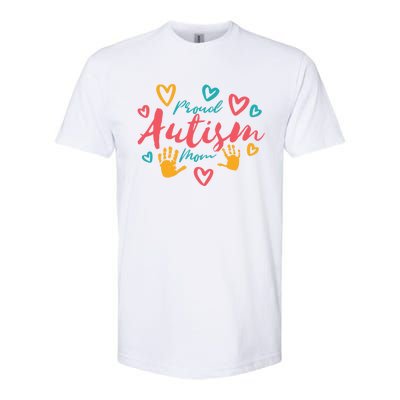 Autism Proud Mom Design Gift Softstyle® CVC T-Shirt