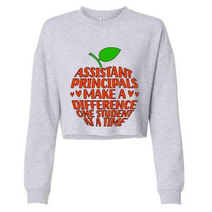 Assistant Principals Make A Difference Assistant Principal Meaningful Gift Cropped Pullover Crew