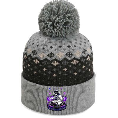 Astronaut Psychedelic Music Dj Psytrance Techno Edm Festival The Baniff Cuffed Pom Beanie