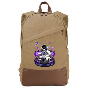 Astronaut Psychedelic Music Dj Psytrance Techno Edm Festival Cotton Canvas Backpack