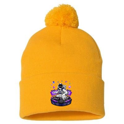 Astronaut Psychedelic Music Dj Psytrance Techno Edm Festival Pom Pom 12in Knit Beanie