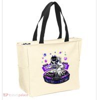 Astronaut Psychedelic Music Dj Psytrance Techno Edm Festival Zip Tote Bag