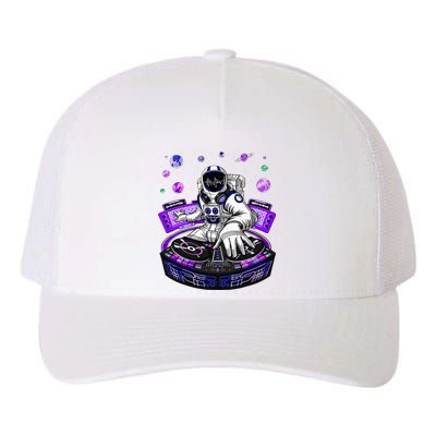 Astronaut Psychedelic Music Dj Psytrance Techno Edm Festival Yupoong Adult 5-Panel Trucker Hat