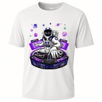 Astronaut Psychedelic Music Dj Psytrance Techno Edm Festival Cooling Performance Crew T-Shirt