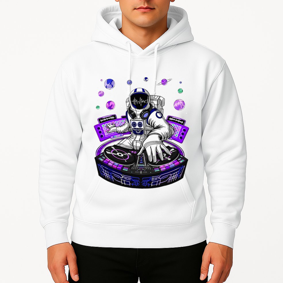 Astronaut Psychedelic Music Dj Psytrance Techno Edm Festival Hoodie