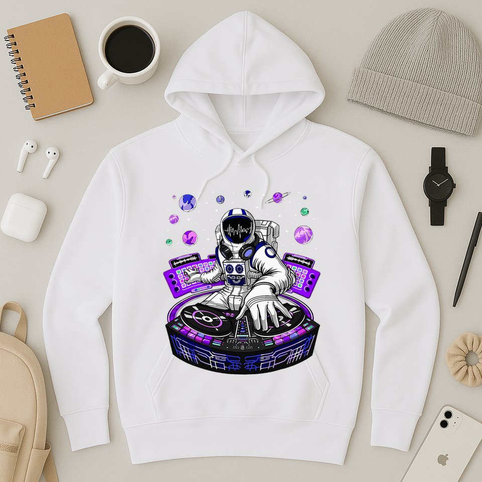 Astronaut Psychedelic Music Dj Psytrance Techno Edm Festival Hoodie