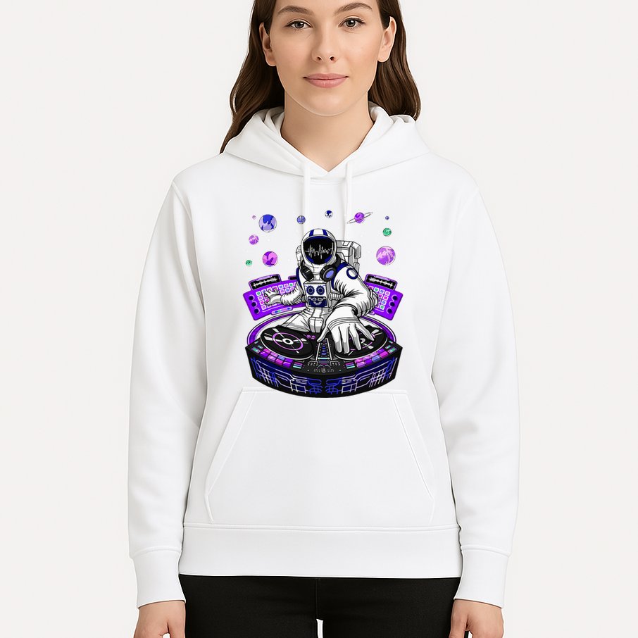 Astronaut Psychedelic Music Dj Psytrance Techno Edm Festival Hoodie