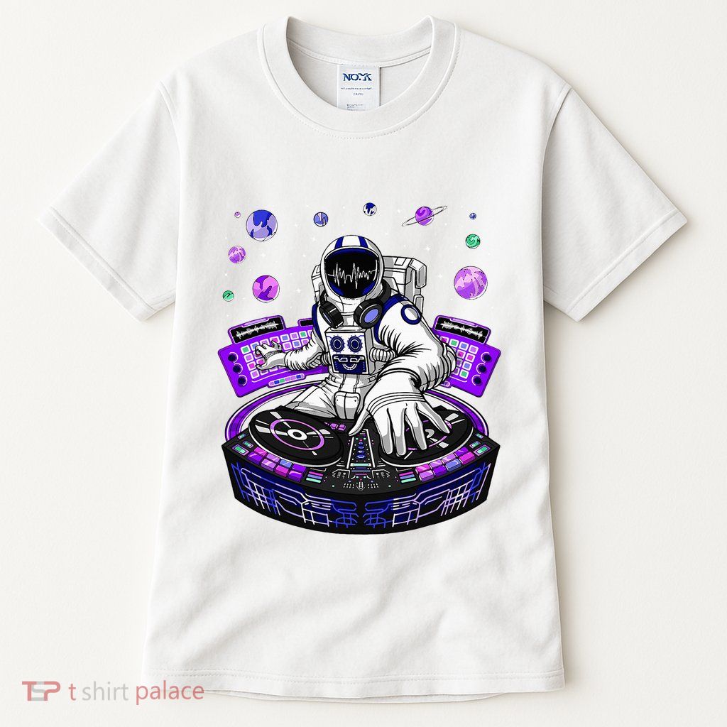 Astronaut Psychedelic Music Dj Psytrance Techno Edm Festival Tall T-Shirt