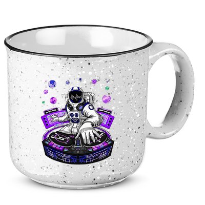 Astronaut Psychedelic Music Dj Psytrance Techno Edm Festival 15oz Campfire Ceramic Mug