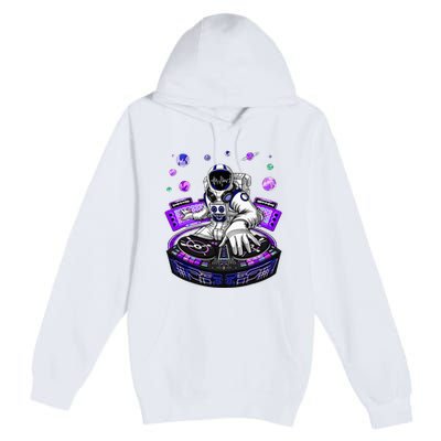 Astronaut Psychedelic Music Dj Psytrance Techno Edm Festival Premium Pullover Hoodie