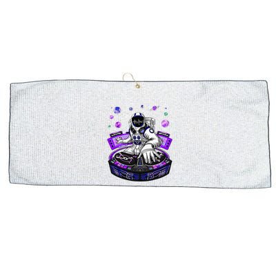 Astronaut Psychedelic Music Dj Psytrance Techno Edm Festival Large Microfiber Waffle Golf Towel