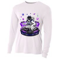 Astronaut Psychedelic Music Dj Psytrance Techno Edm Festival Cooling Performance Long Sleeve Crew